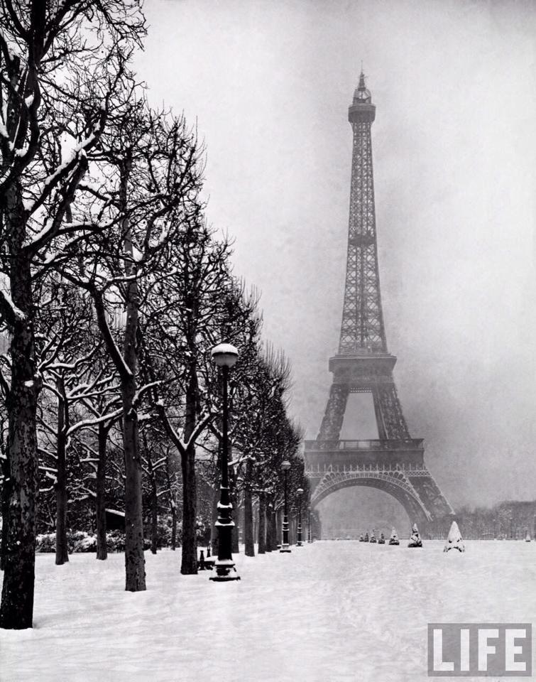 Paris sous la neige en 1948