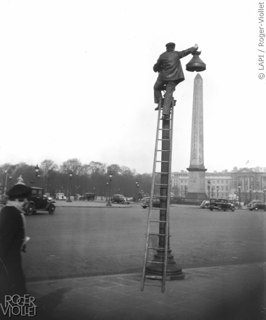 Place de la Concorde. Paris (VIIIème arr.), février 1939.