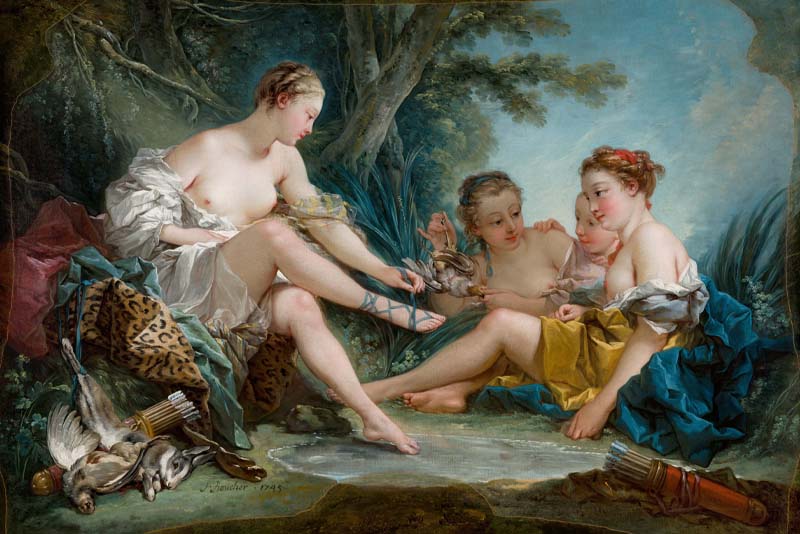 Le Retour de chasse de Diane, François Boucher - 1745 © Musée Cognacq-Jay