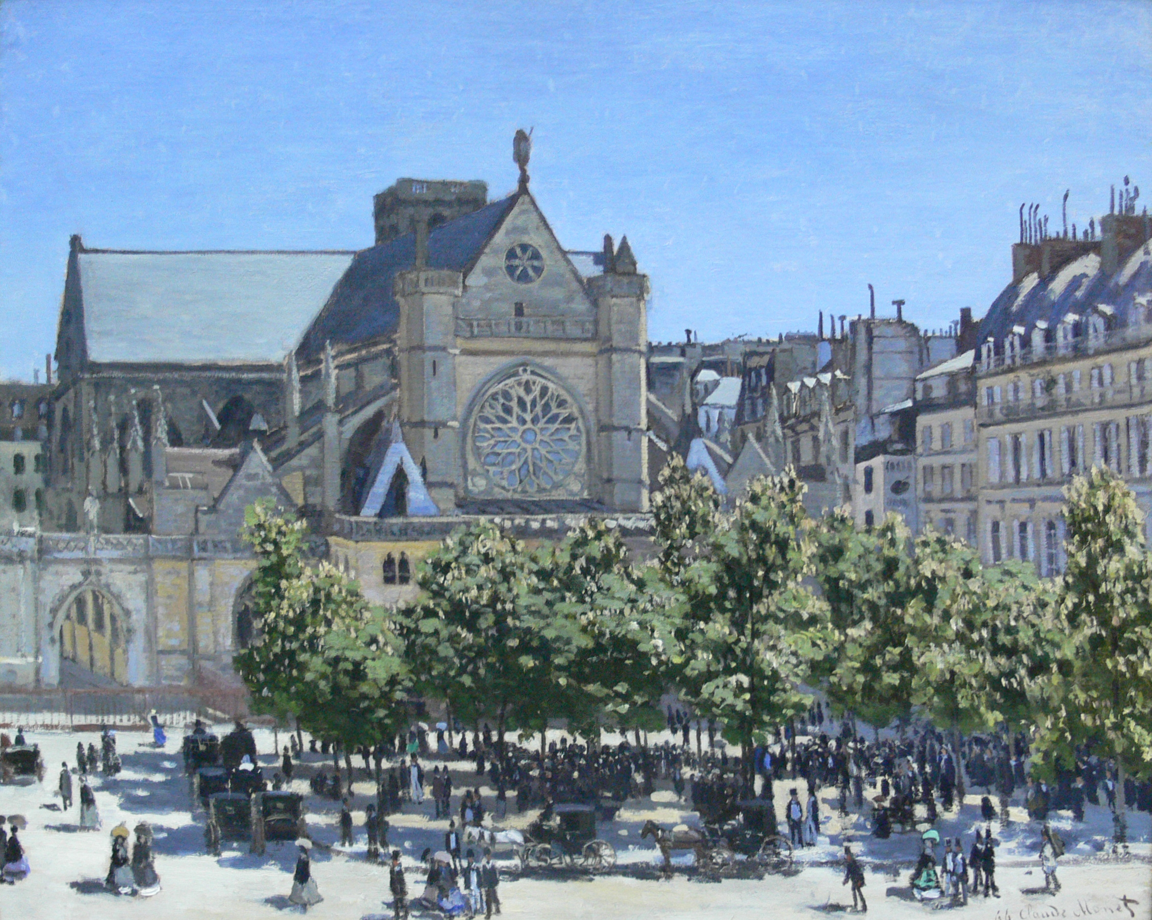 Claude_Monet_Saint-Germain-l'Auxerrois_Paris_1867 commons wikimedia