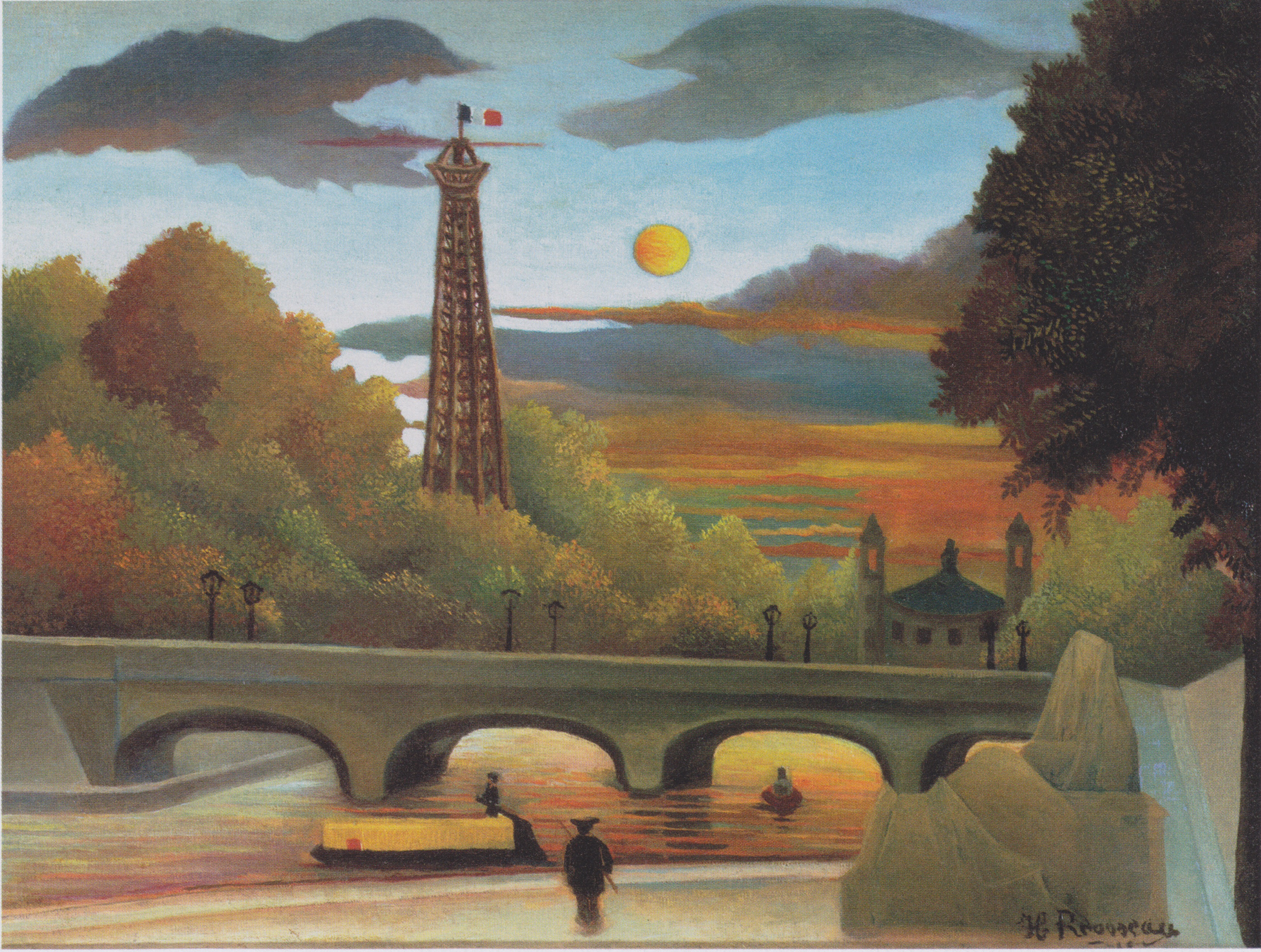 Henri_Rousseau_-_Seine_und_Eiffelturm_in_der_Abendsonne_-_1910 commons wikipedia