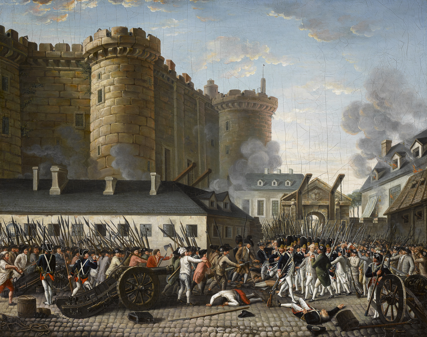 Prise de la Bastille et arrestation du gouverneur M. de Launay, le 14 juillet 1789