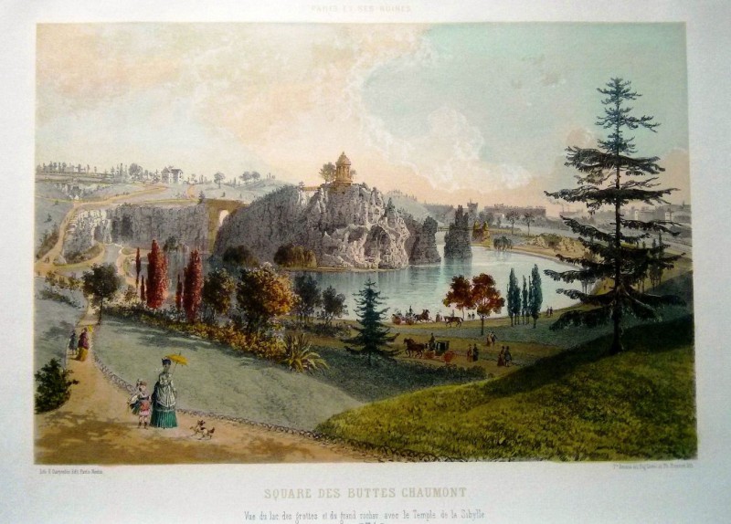 Le parc des Buttes Chaumont en 1871