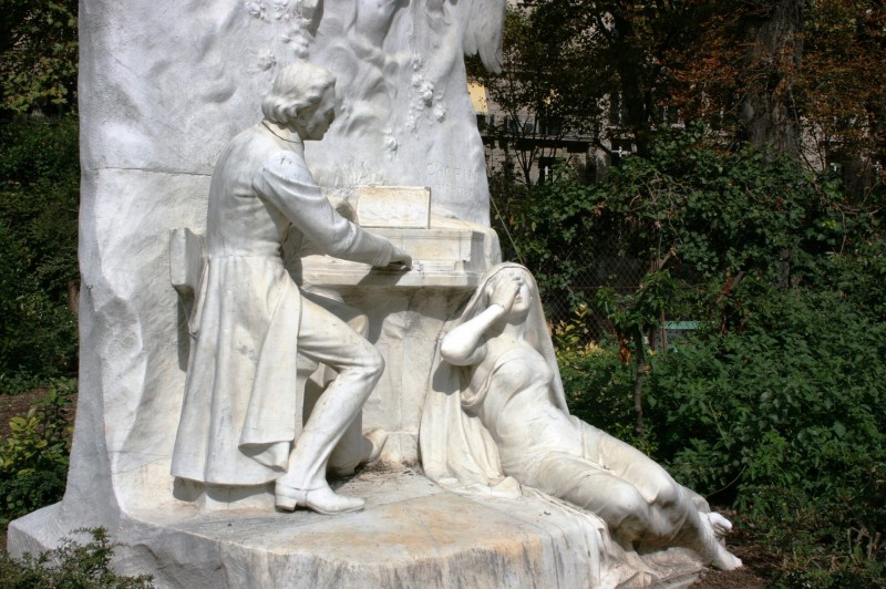 Monument à Chopin au Parc Monceau à Paris