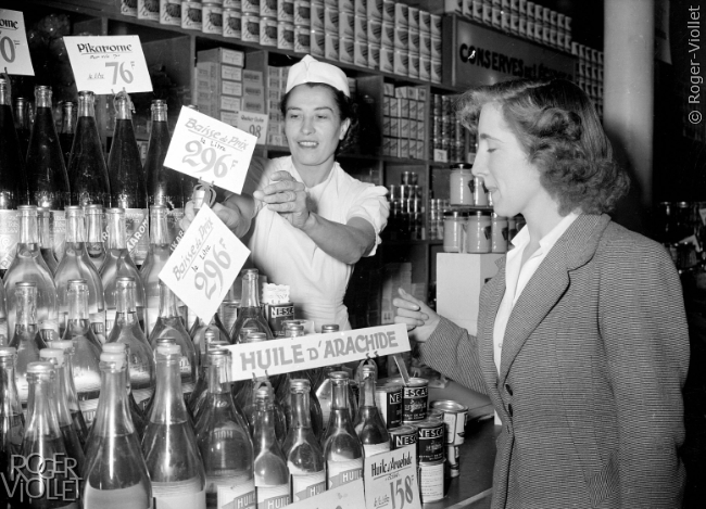 Baisse des prix dans les épiceries. Paris, 10 septembre 1953.
