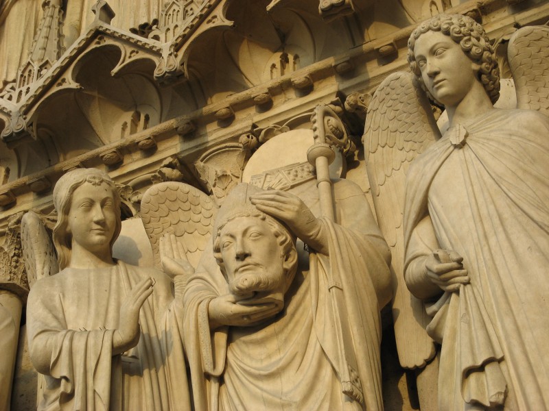 Statue de Saint Denis de Notre Dame
