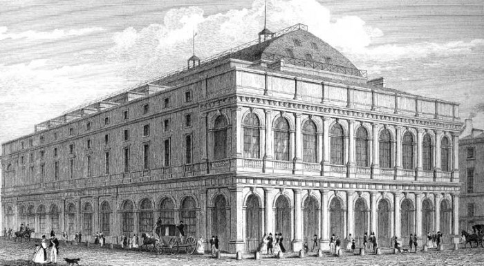 La salle Ventadour, premier lieu de représentation du Théâtre de la Renaissance crée par Victor Hugo