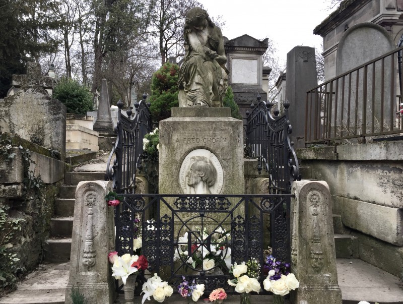 Tombe Frédéric Chopin Père Lachaise Paris