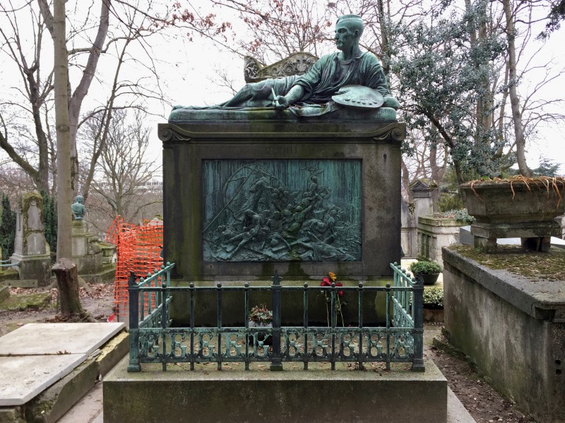 Tombe Théodore Géricault Père Lachaise Paris