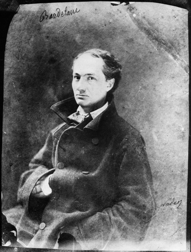 Charles Baudelaire en 1855 par Nadar