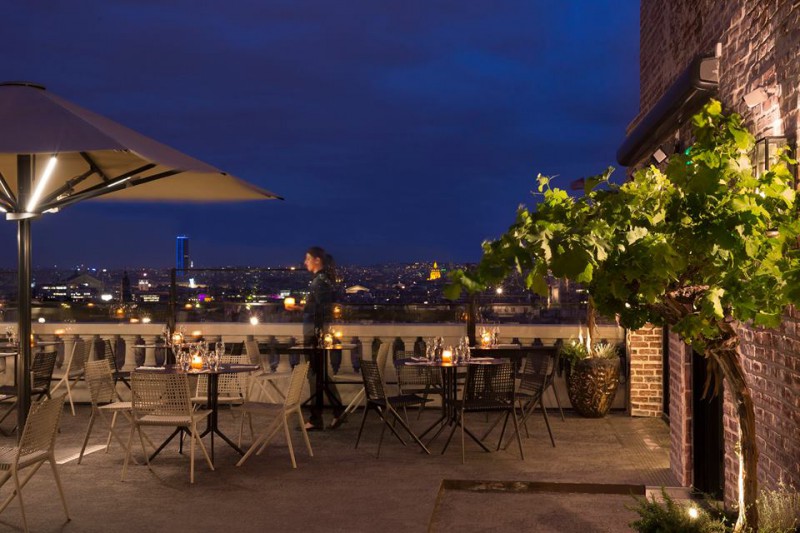 terrasse hotel bar paris 18 romantique rooftop
