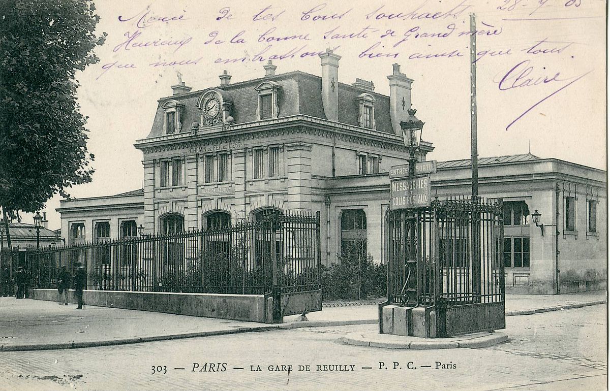 La Gare de Reuilly au début du XXe siècle