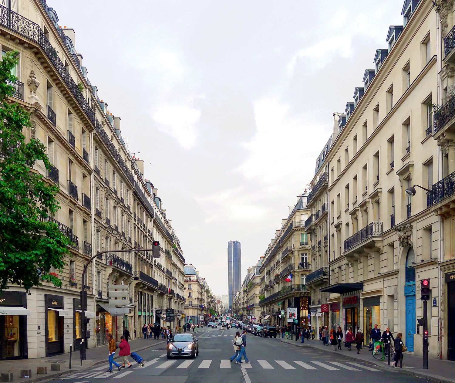 La rue de Rennes à Paris