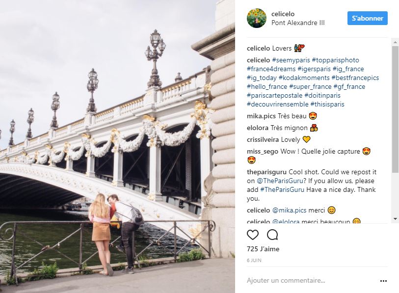 Les meilleurs comptes Instagram sur Paris