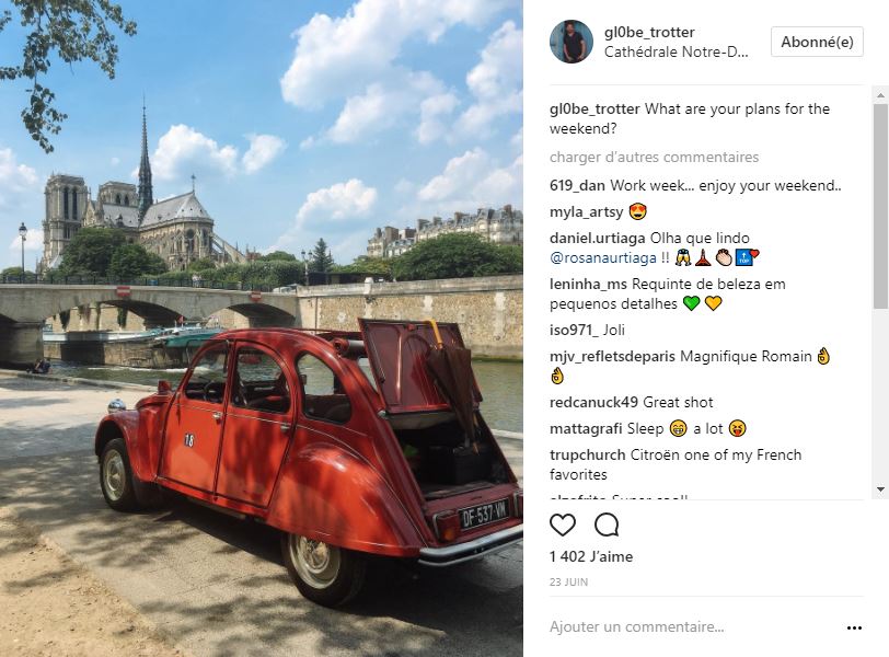 Les meilleurs comptes Instagram sur Paris