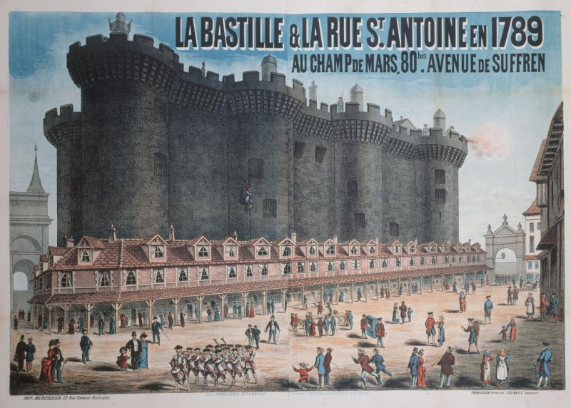 Reconstitution de la Bastille au Champ de Mars