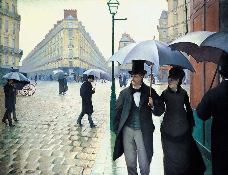 Rue de Paris, Temps de pluie, esquisse (1877)