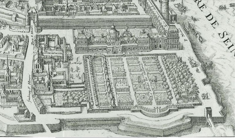Plan du palais des Tuileries