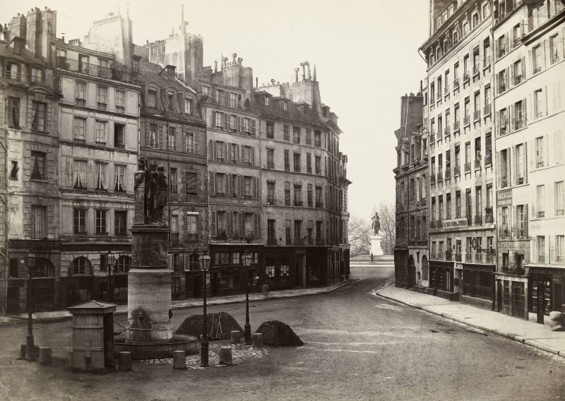 La Place Dauphine vers 1865