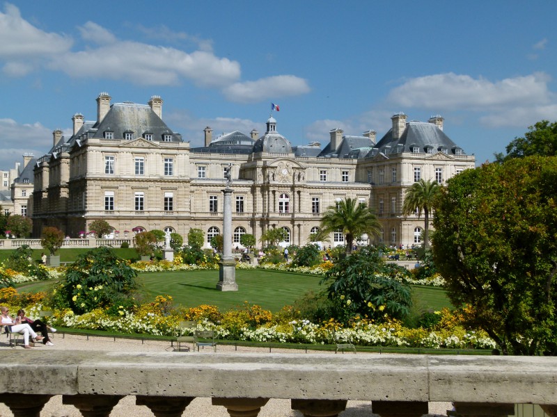 Le Sénat vu depuis le jardin du Luxembourg