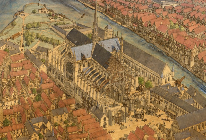 Chantier cathédrale notre dame de Paris