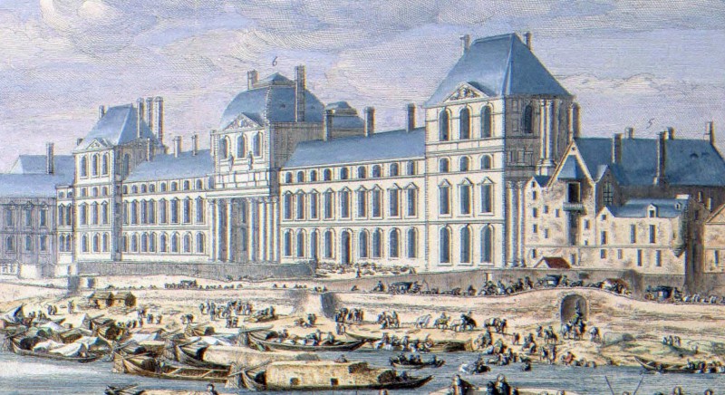 L'aile Sud faite par l'architecte Louis Le Vau sous le règne de Louis XIV