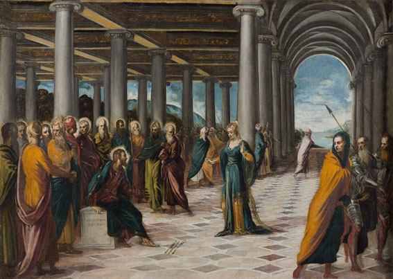 Tintoret, Le christ et la femme adultère, 1546-48 © Adagp, Paris 2018
