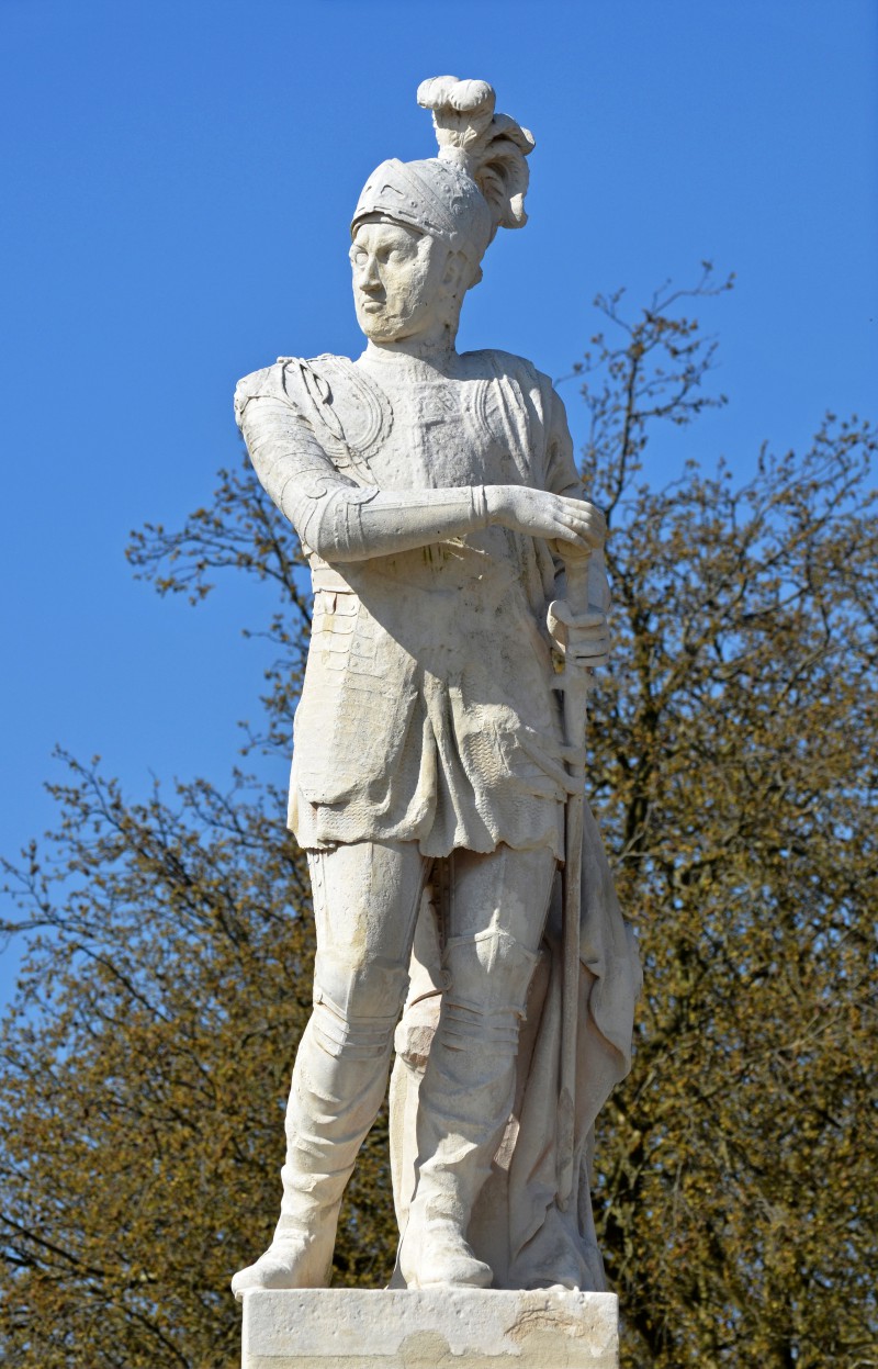 Olivier V de Clisson, sculpture de Johann Dominik Mahlknecht - Cours Saint-André - Nantes © selbymay 