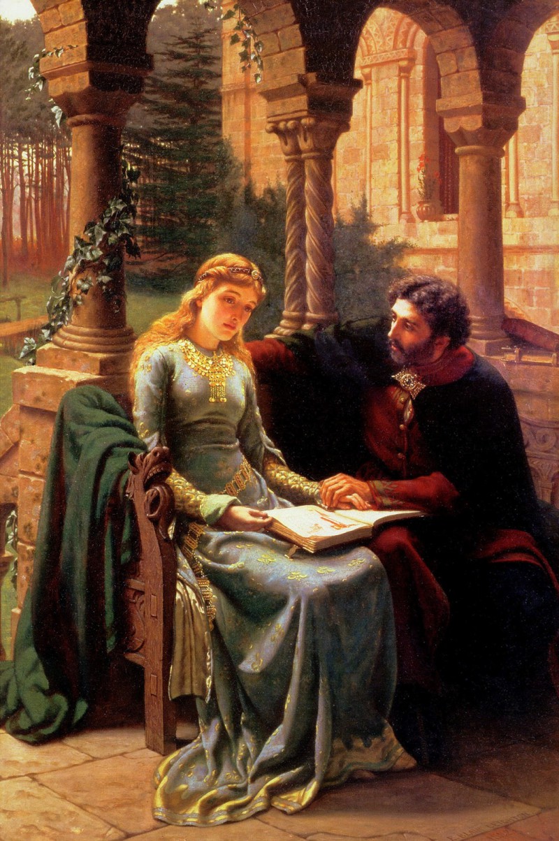 Edmund Blair Leighton - Abelard et son élève Heloise, 1882