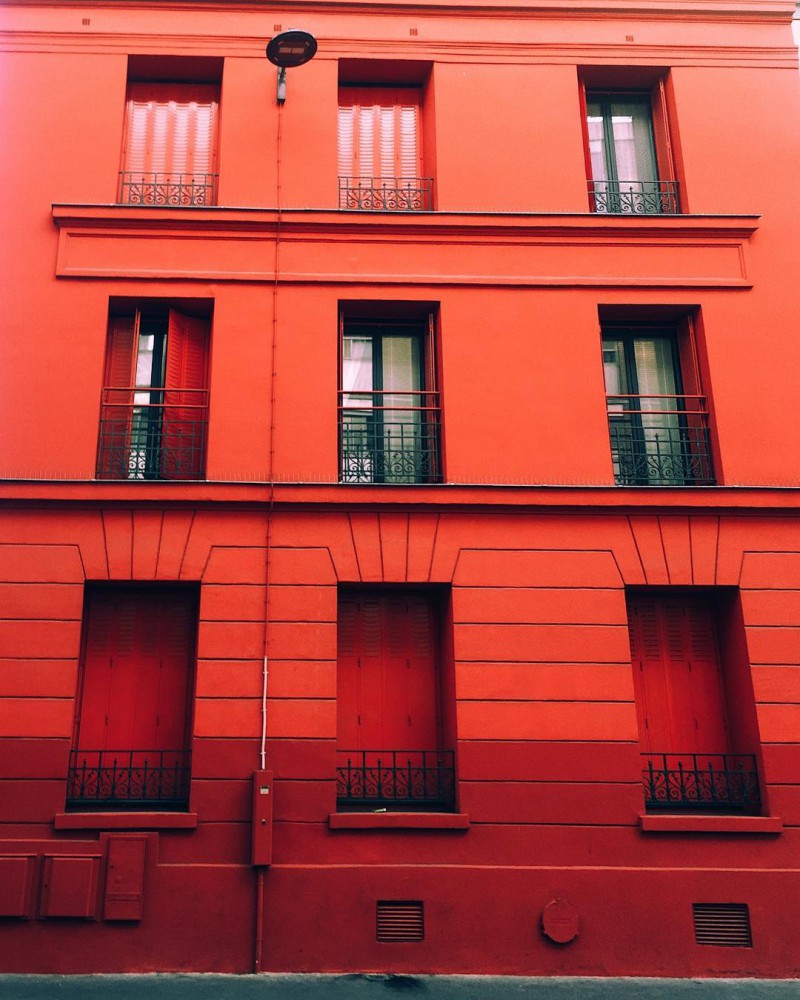 Maison rouge de la rue de la glacière