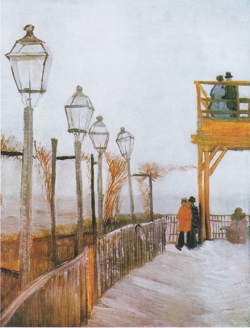 Terrasse et Point d'Observation au Moulin de Blute-Fin, Montmartre, 1886 - Institut d'art de Chicago