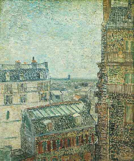 Vue de Paris de la chambre de Vincent rue Lepic, 1887 - Musée Van Gogh, Amsterdam