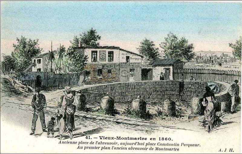 Le Vieux Montmartre en 1860