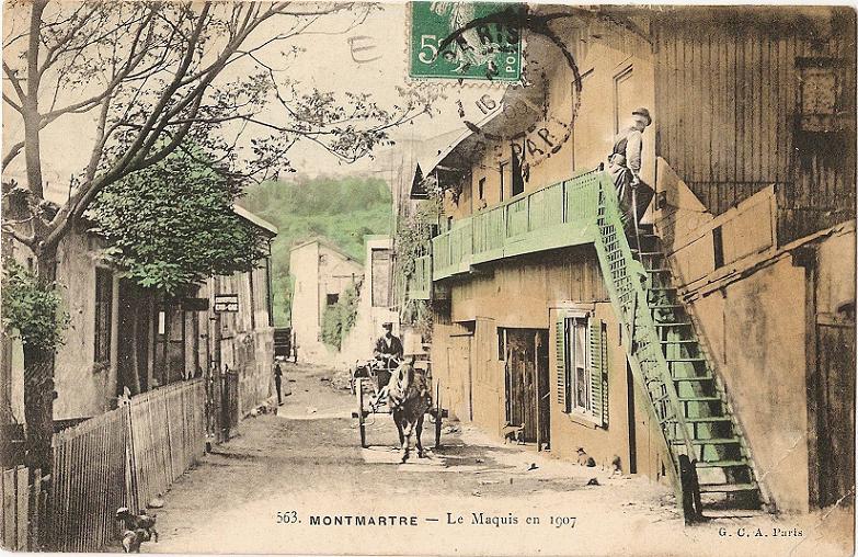 Dans le Vieux Montmartre en 1907