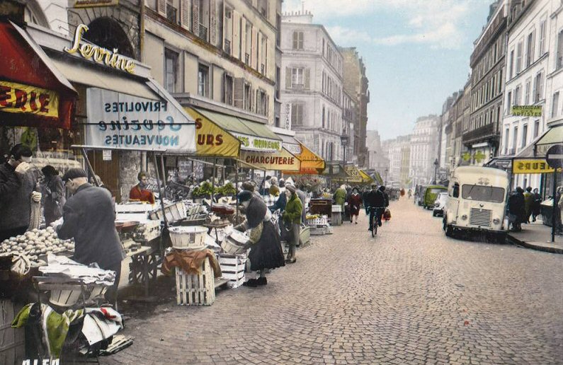 La rue Lepic dans les années 1950