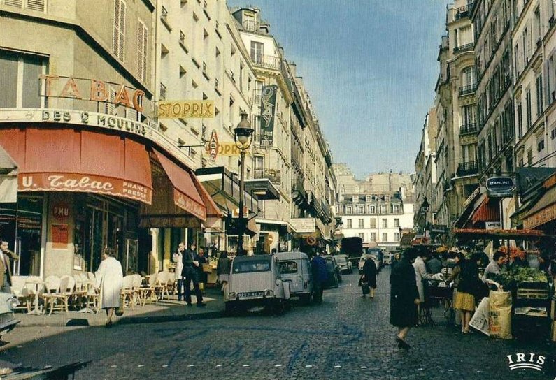 La rue Lepic dans les années 1970