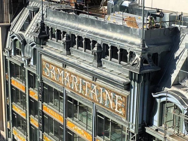 La restauration de La Samaritaine vue du toit - © La Samaritaine
