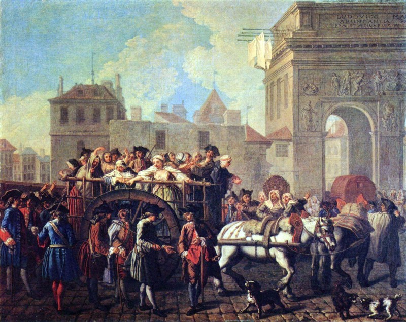 Étienne Jeaurat, Le transport des filles de joie de l'Hôpital, 1755, musée Carnavalet.