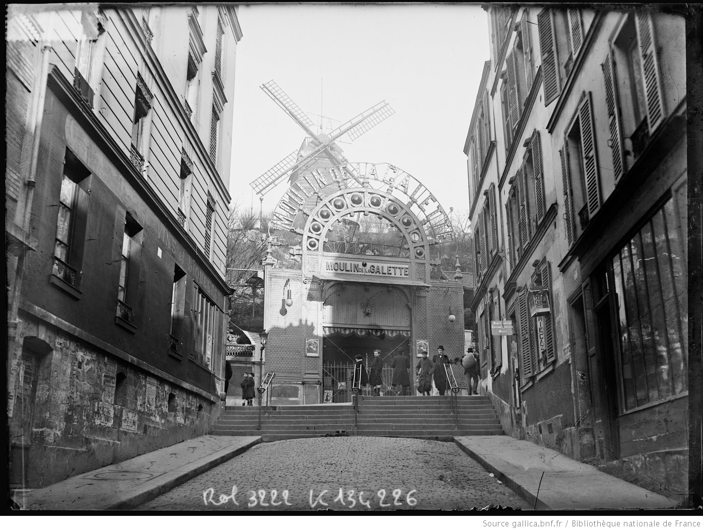 Le moulin de la Galette, 1909 - © BnF