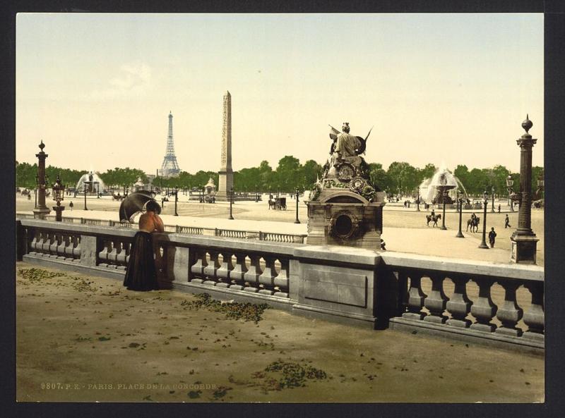 Place de la Concorde dans les années 1890