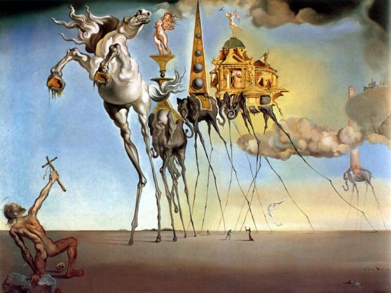 Salvador Dalí, La Tentation de saint Antoine, 1946