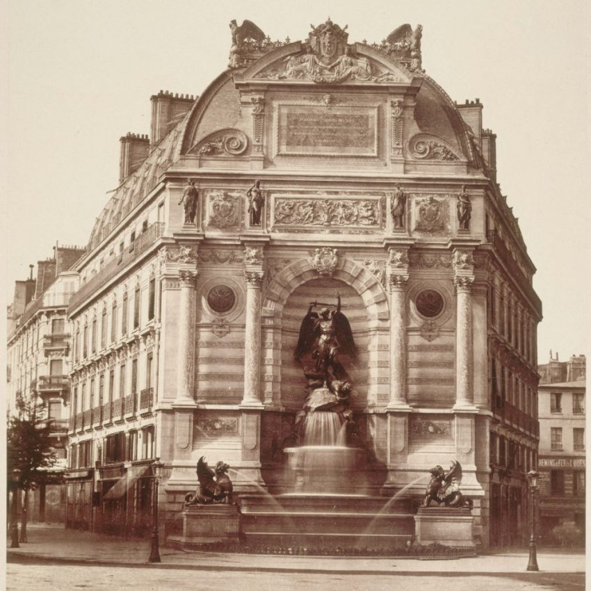 La fontaine Saint-Michel en 1860