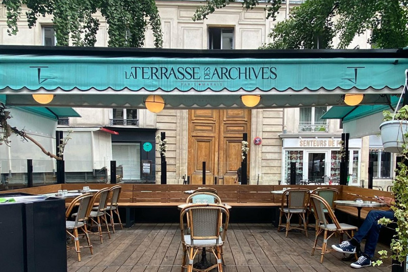 terrasse des archives restaurant Paris