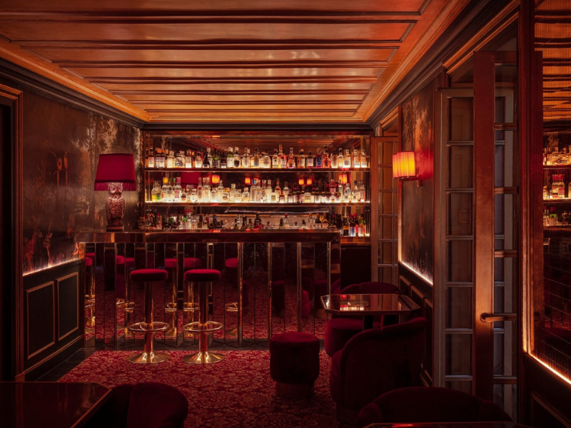 Le bar Très Particulier Montmartre se trouve dans l'hôtel du même nom. Crédit : Hôtel Particulier Montmartre