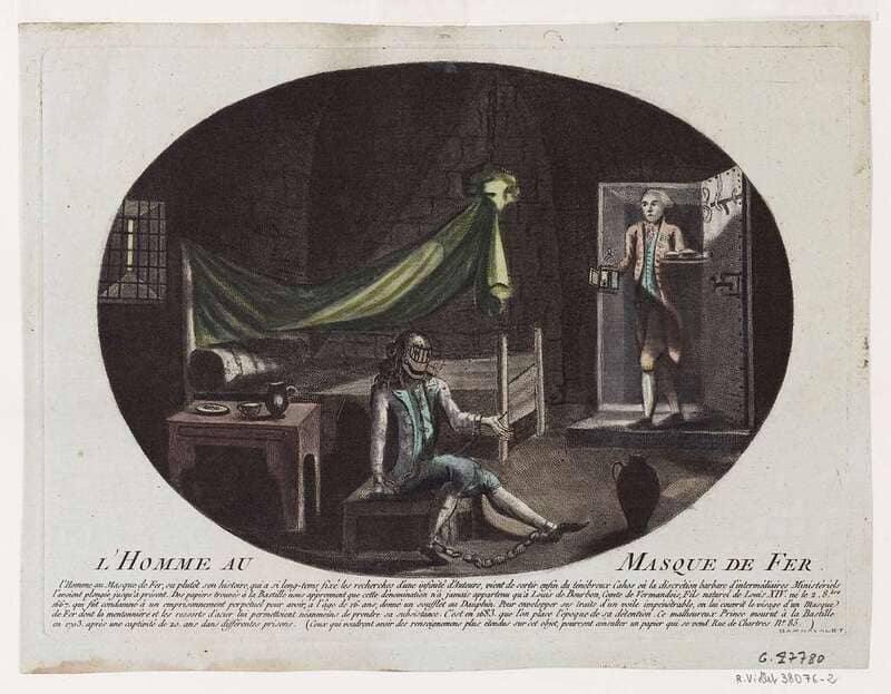 L'homme au masque de fer, anonyme, 1789