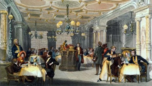 Restaurant au XIXe siècle. Getty DeAgostini