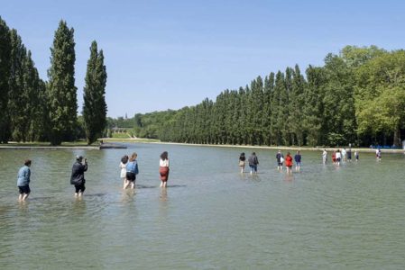 Le Gué, passerelle éphémère au Domaine de Sceaux