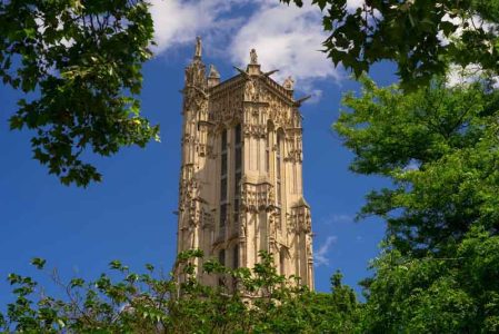 Tour Saint Jacques au square Saint jacques, à Paris