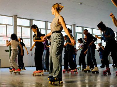Piste de roller géante à Censier, Paris 5e © Césure Paris