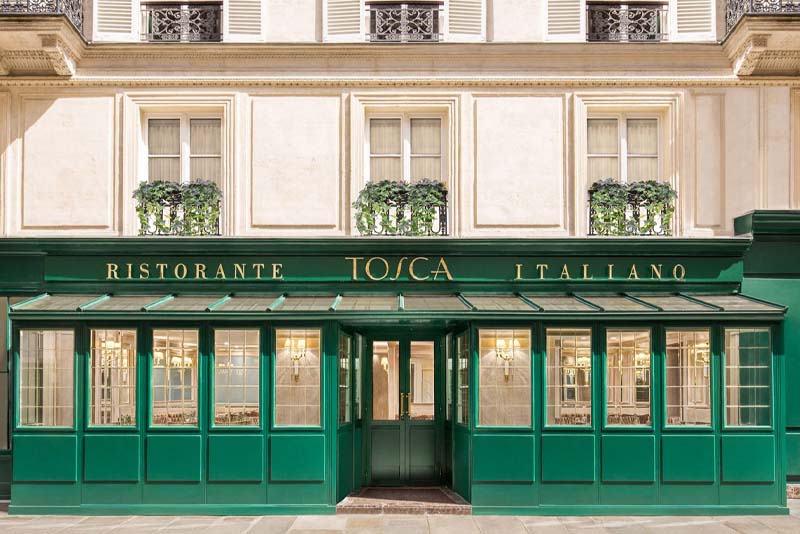 Restaurant italien Tosca, à Paris, 8e